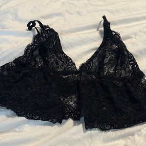 Elegant Black Lace Bralette